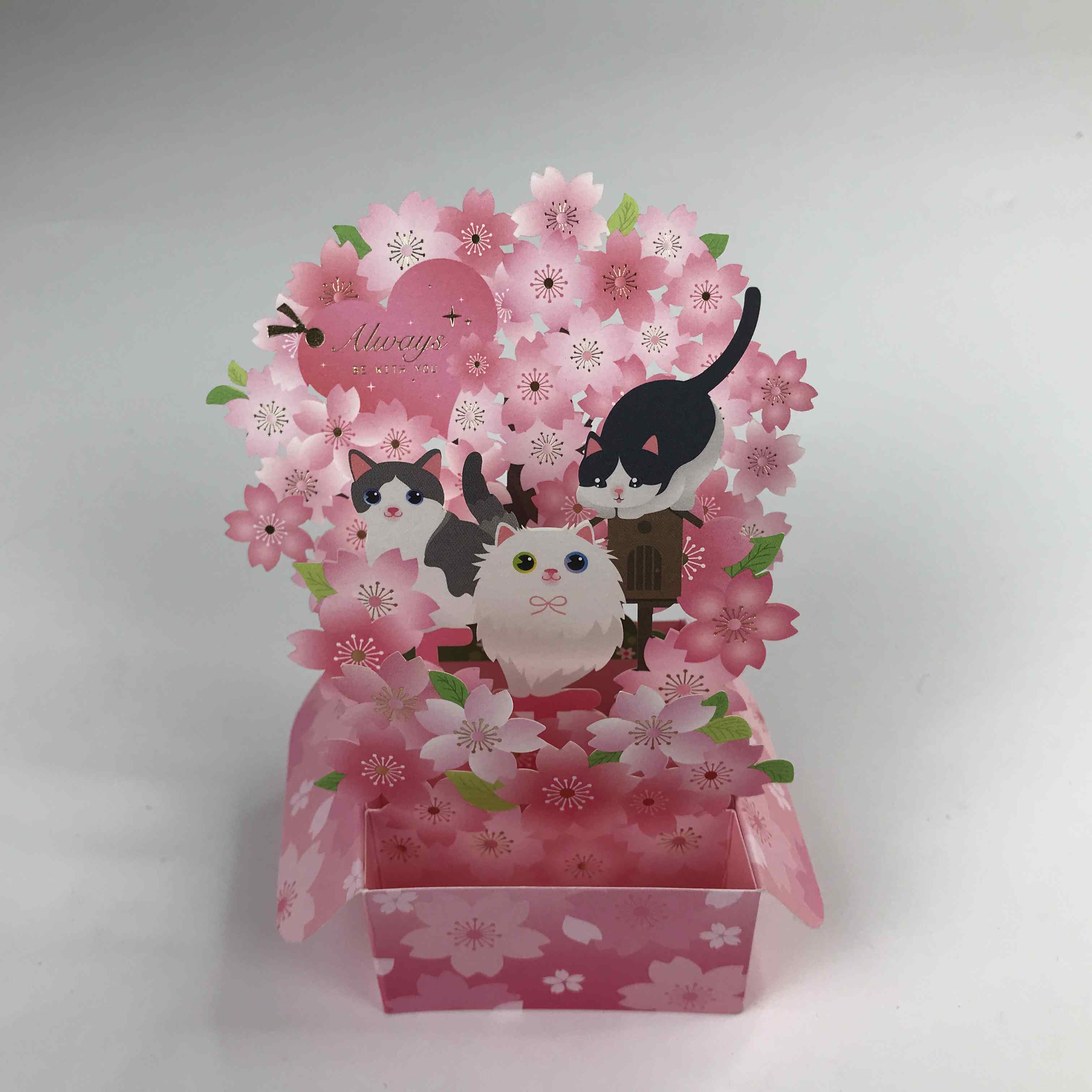 Quando o coração pula no papel: o maravilhoso mundo do 3D Sakura Greeting Card